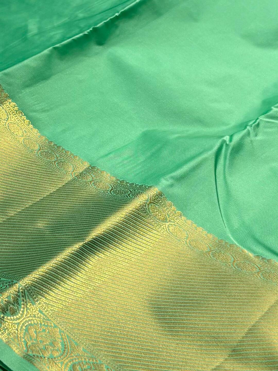 Soft Green Semi Kanchi Silk Saree