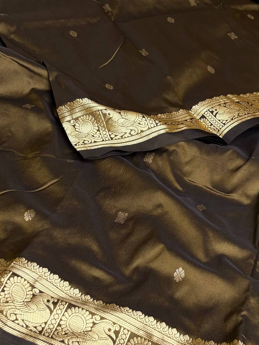 Coffee Brown Semi Kanchi Silk Cotton Saree