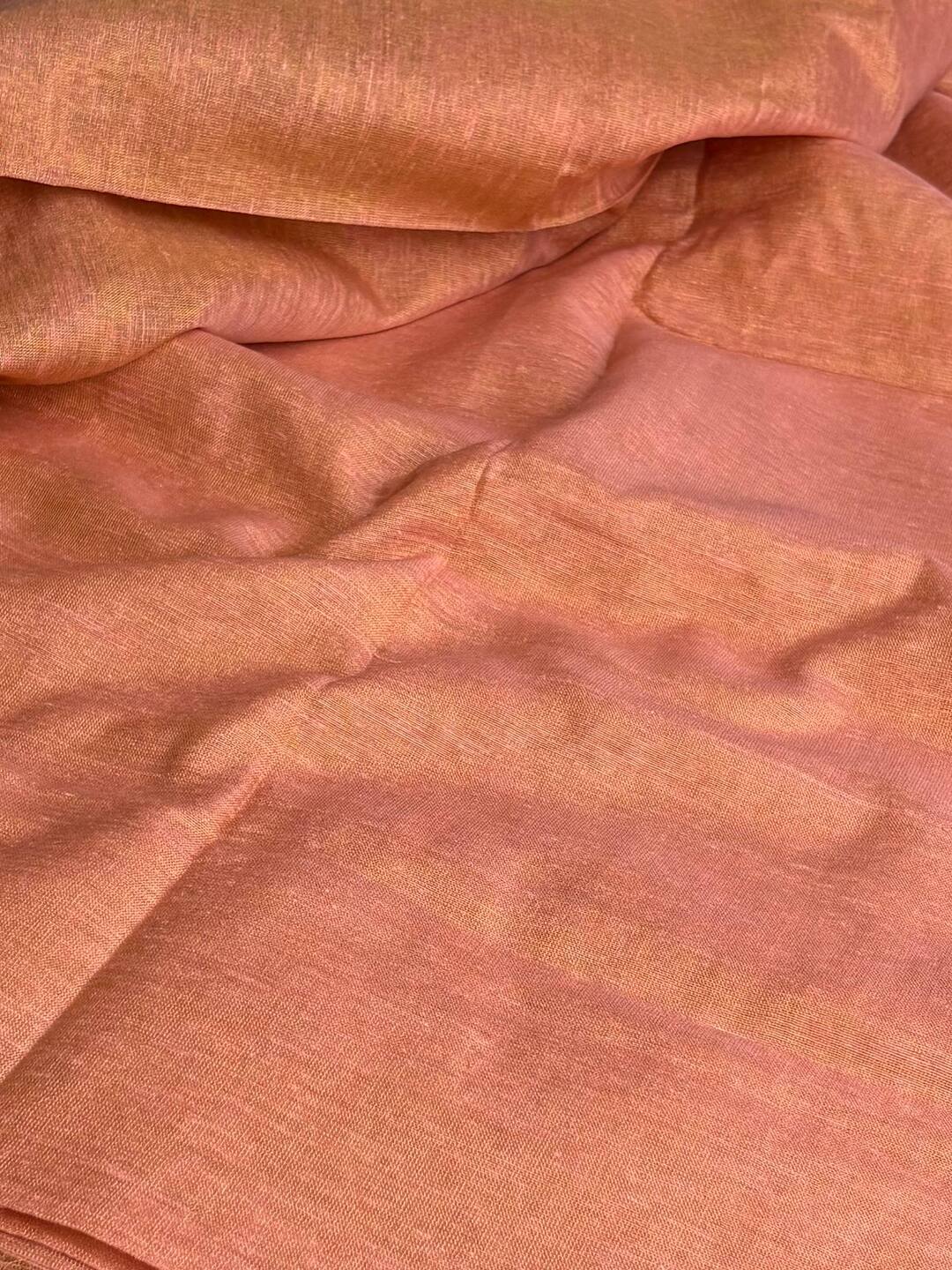 Pastel Pink Plain Kadhi Cotton Saree