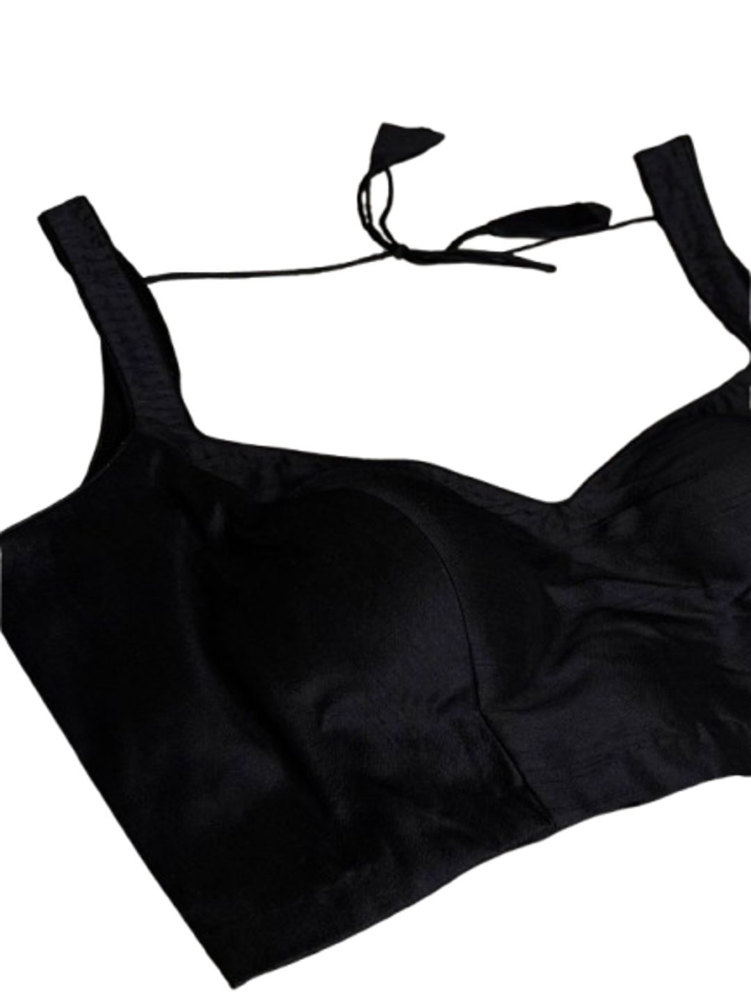 Black Sleeveless Ready Made Blouse