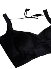 Black Sleeveless Ready Made Blouse