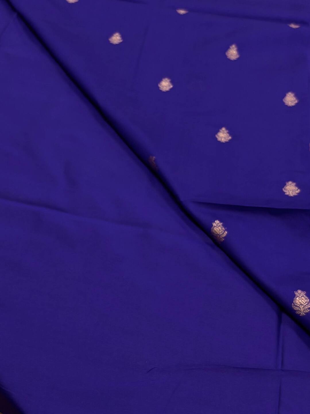 Royal Blue Cotton Silk Saree