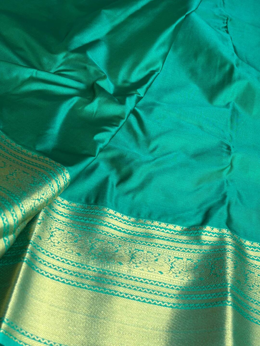 Apple Green Semi Kanchi Silk Saree