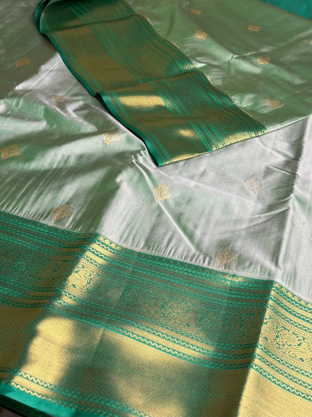 Silver Semi Kanchi Silk Saree