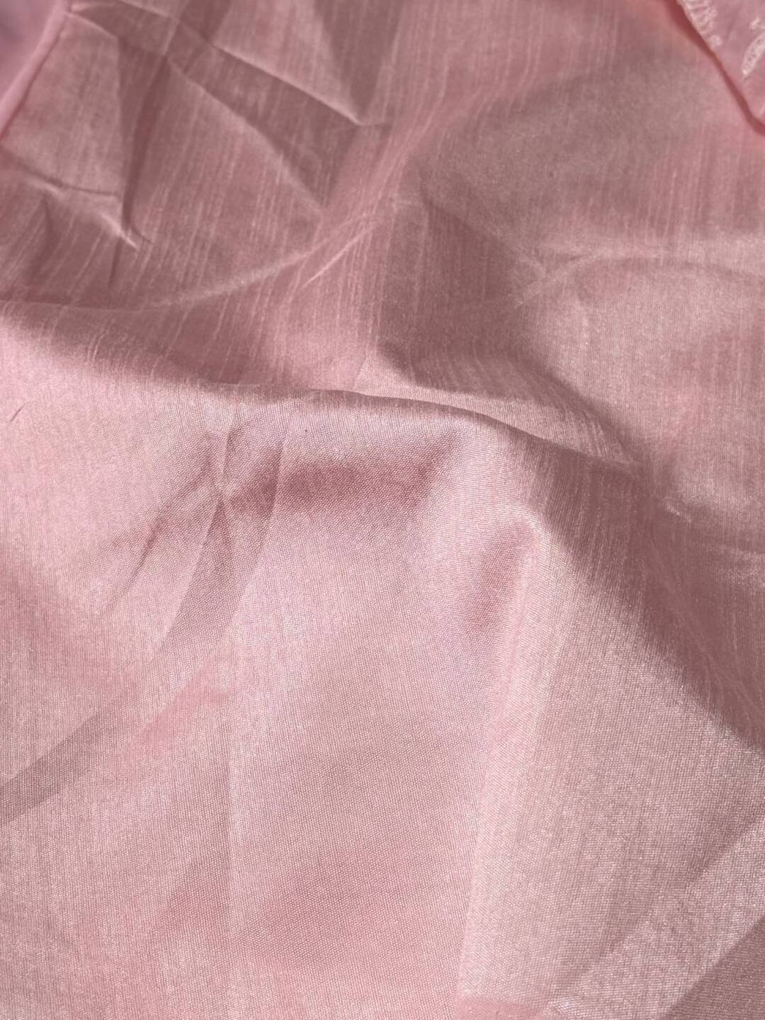 Soft Pink Organza Chiffon Georgette Silk Saree