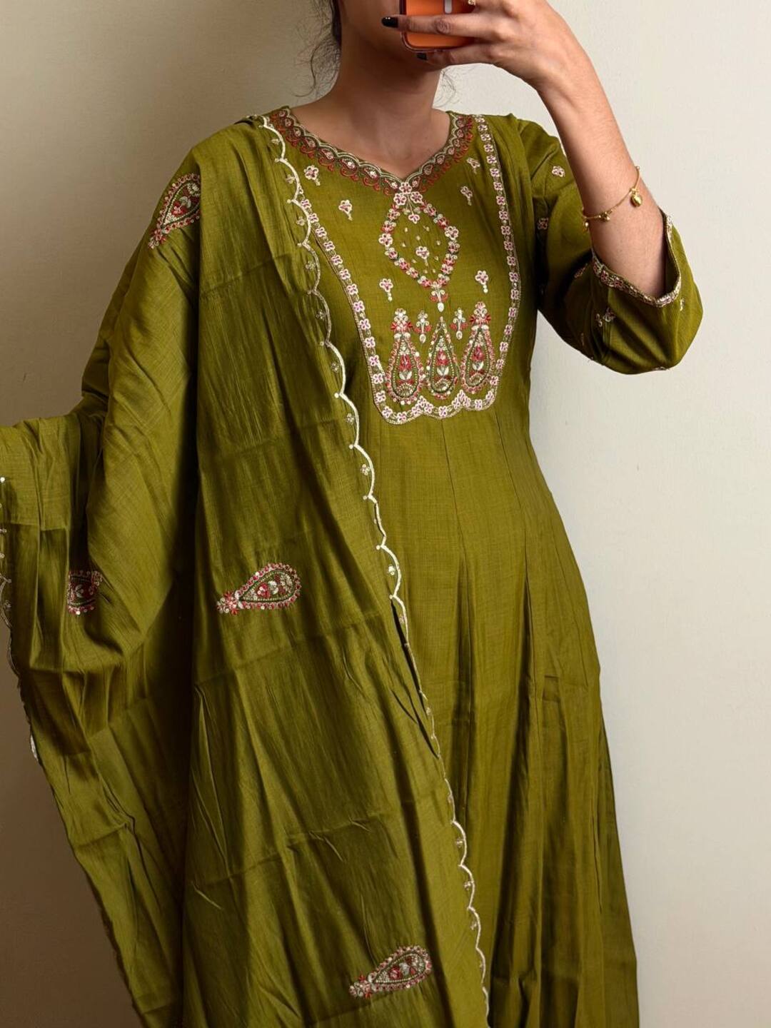 Apple Green 3pc Kurti Suit