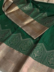 Green Semi Kanchi Silk Saree