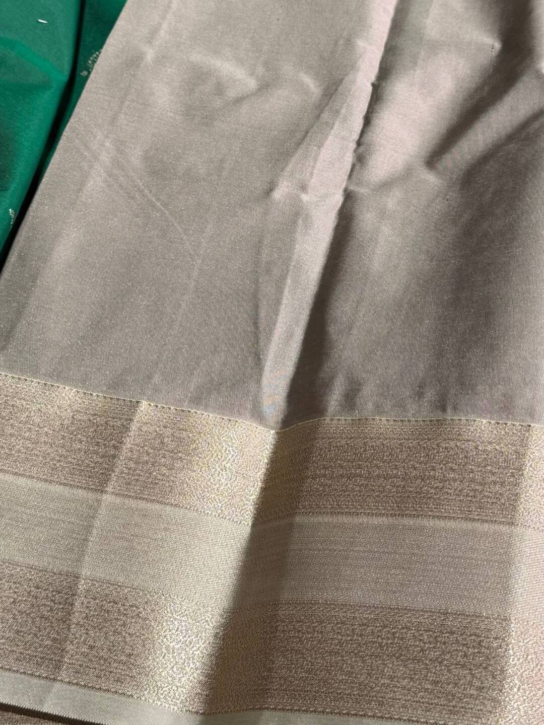 Green Semi Kanchi Silk Saree