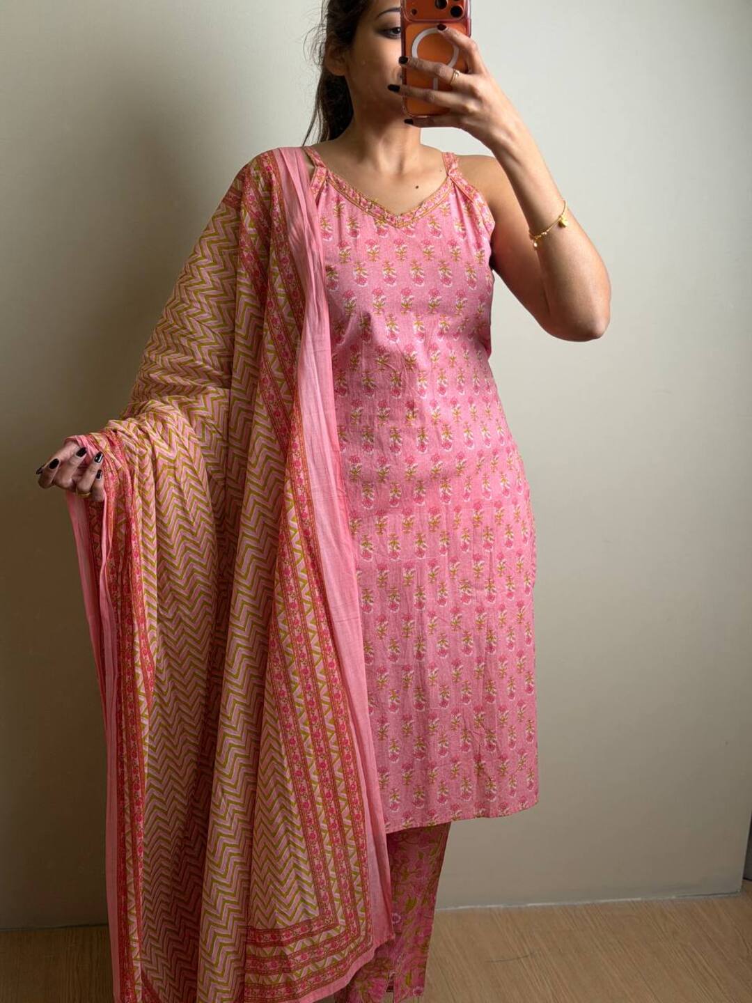 Pink 3pc Kurti Suit