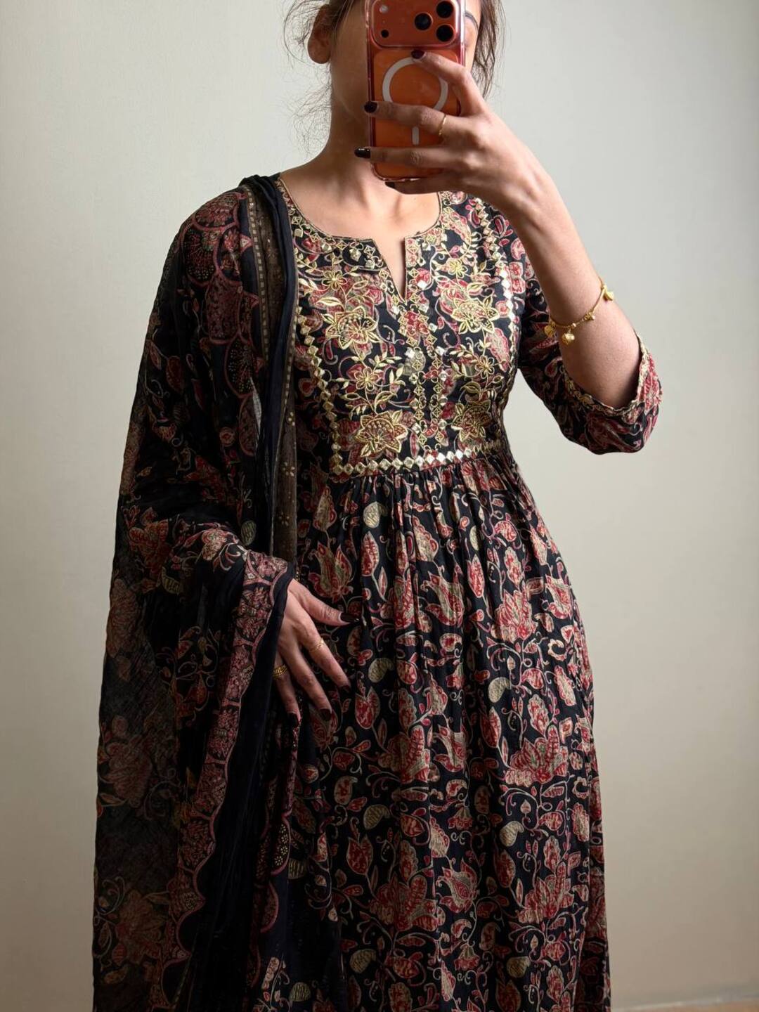 Black 3pc Kurti Suit