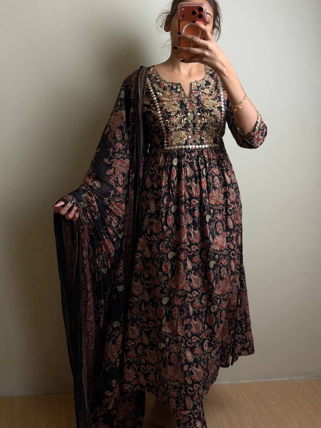 Black 3pc Kurti Suit