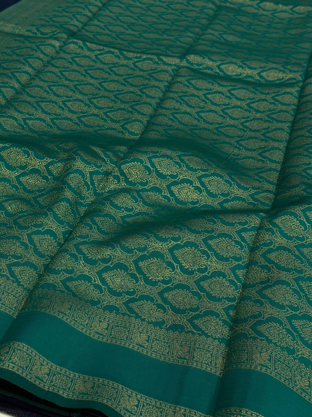 Navy Blue Cotton Silk Saree