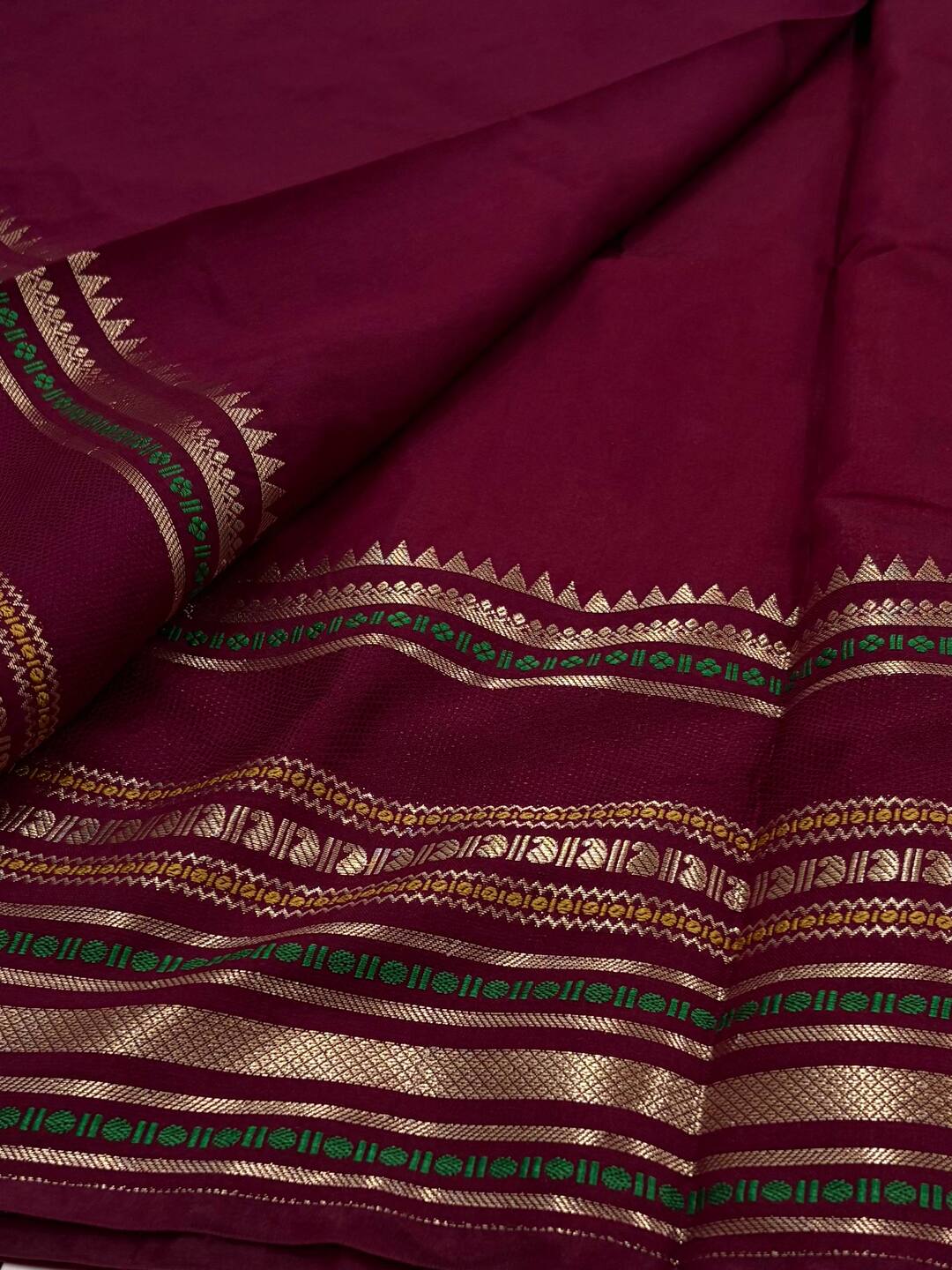 Off White Banaras Cotton Silk Saree