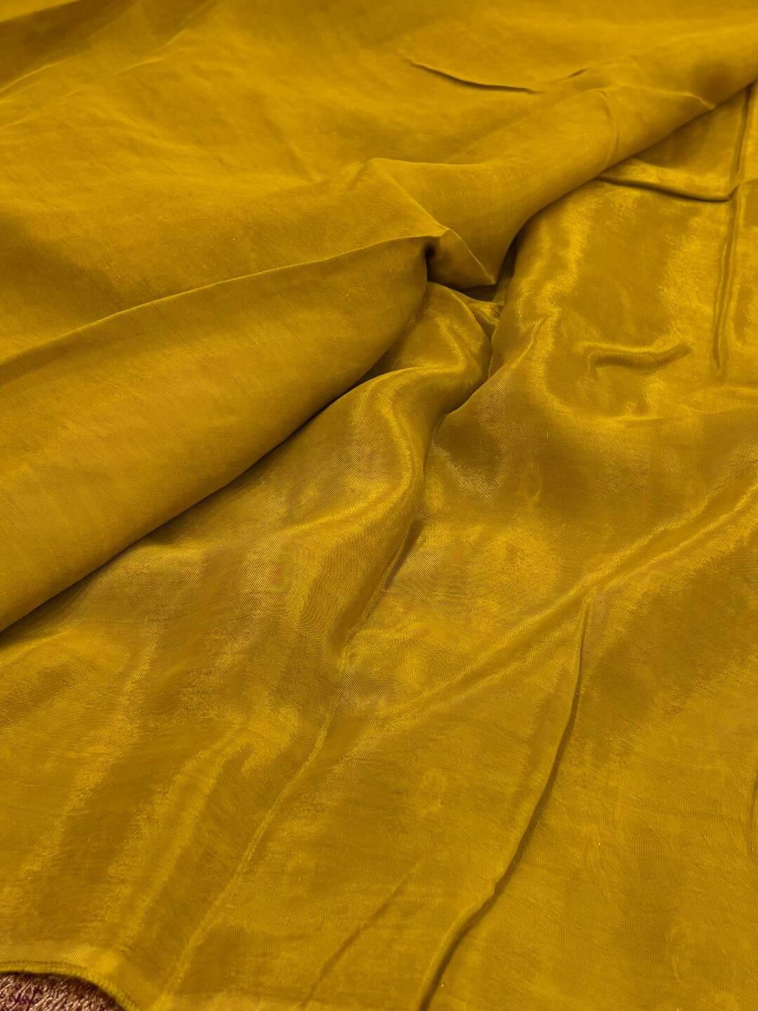 Wine Purple Satin Silk Saree