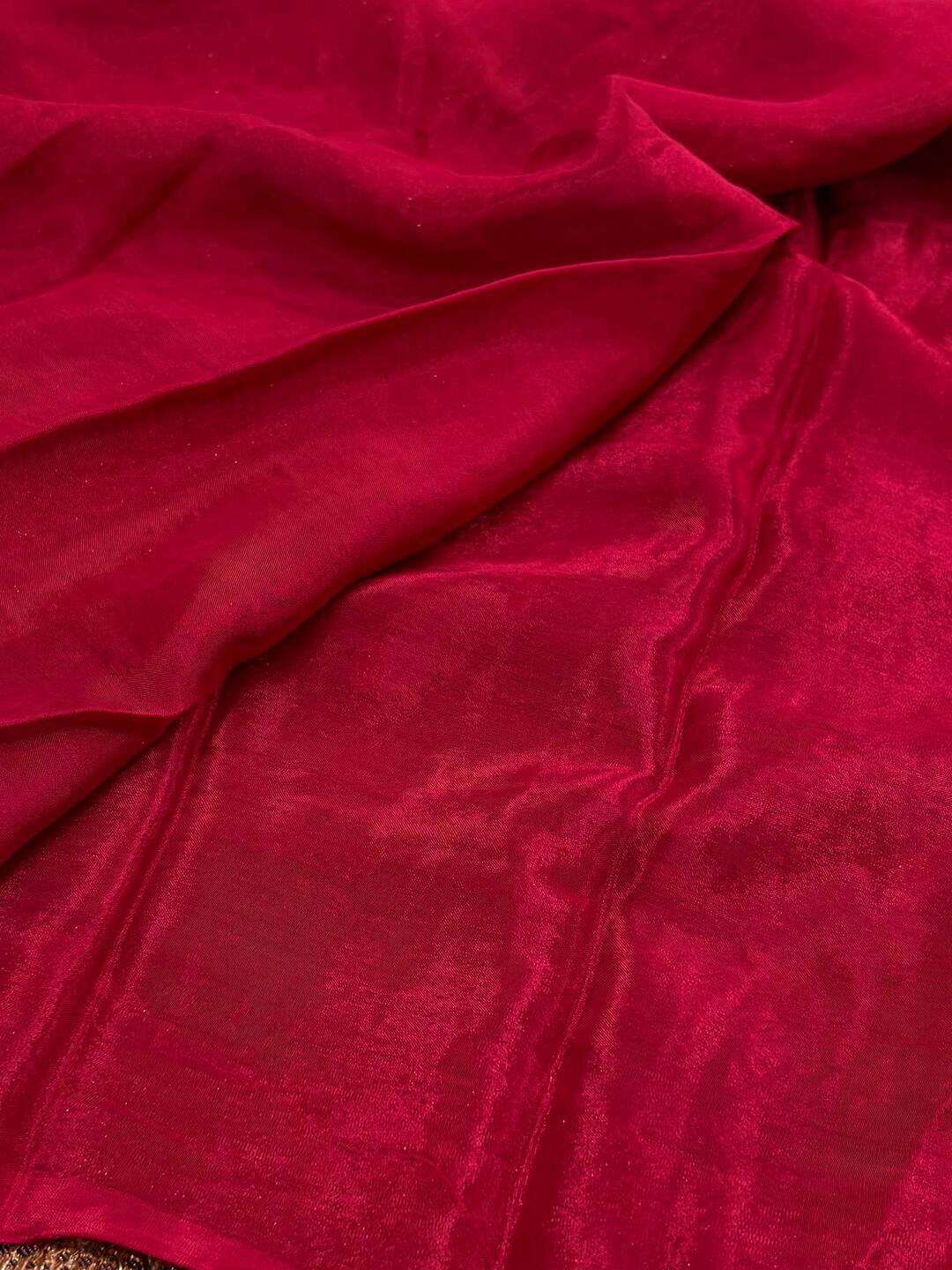 Royal Purple Satin Silk Saree
