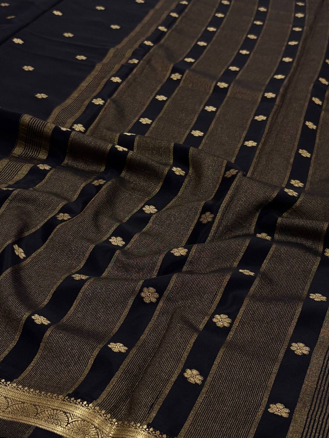 Black Semi Mysore Saree