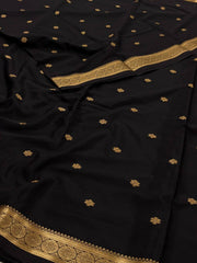Black Semi Mysore Saree