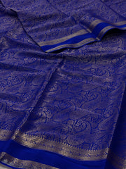 Royal Blue Chiffon Silk Saree