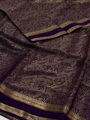 Royal Purple Chiffon Silk Saree