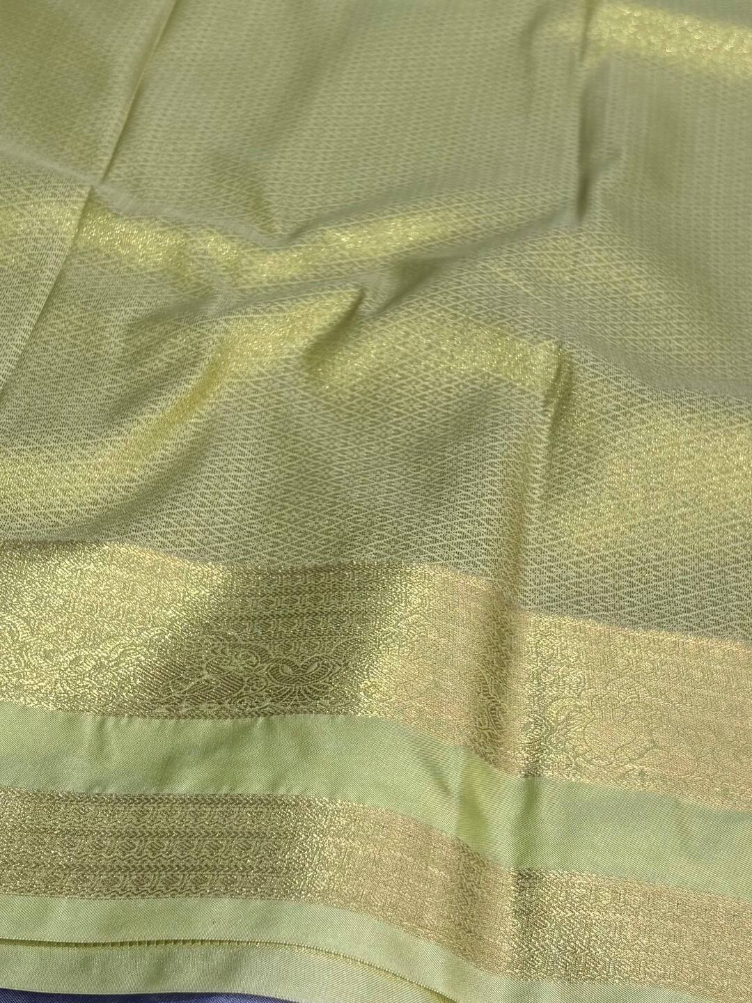 Royal Blue Semi Kanchi Silk Saree