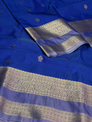 Royal Blue Semi Kanchi Silk Saree