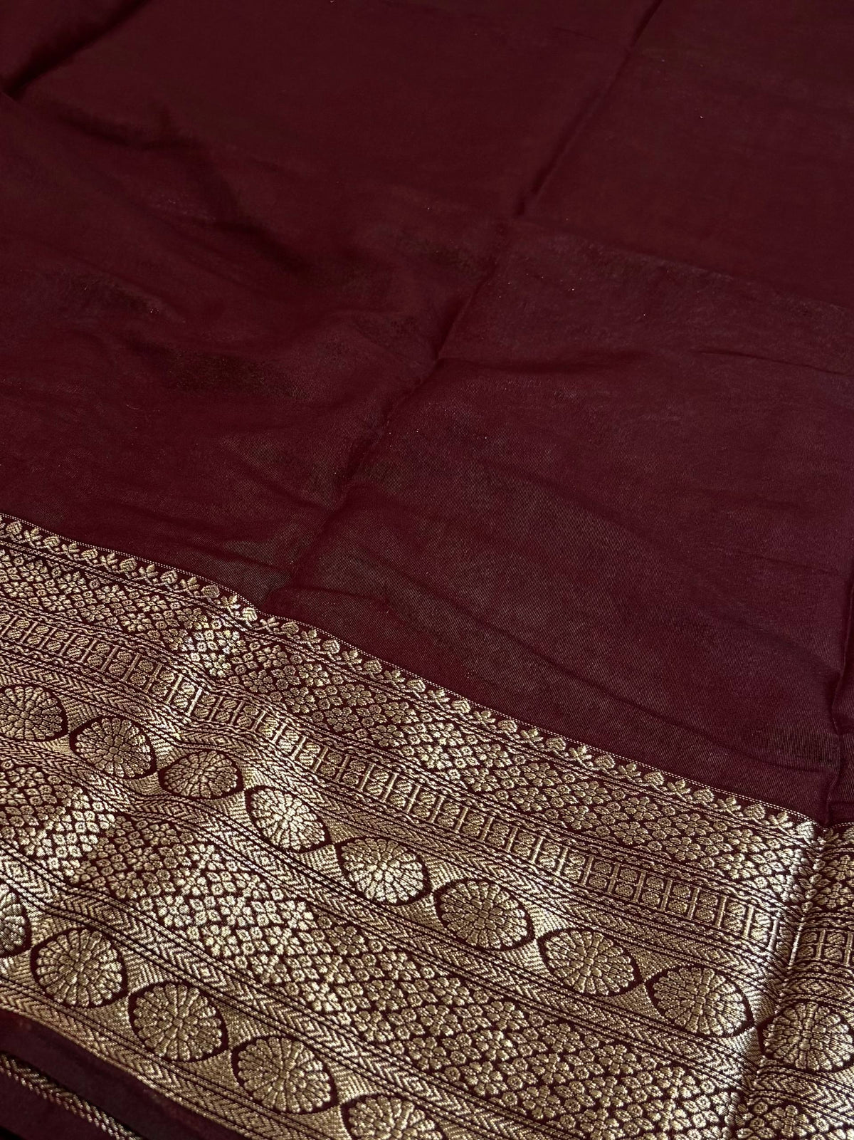 Off White Banaras Cotton Silk Saree