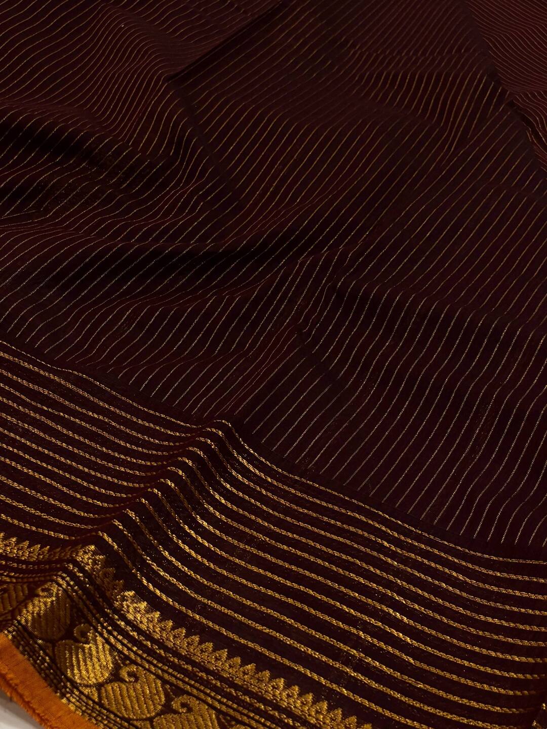 Deep Maroon Kanchi Cotton Saree