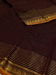 Deep Maroon Kanchi Cotton Saree