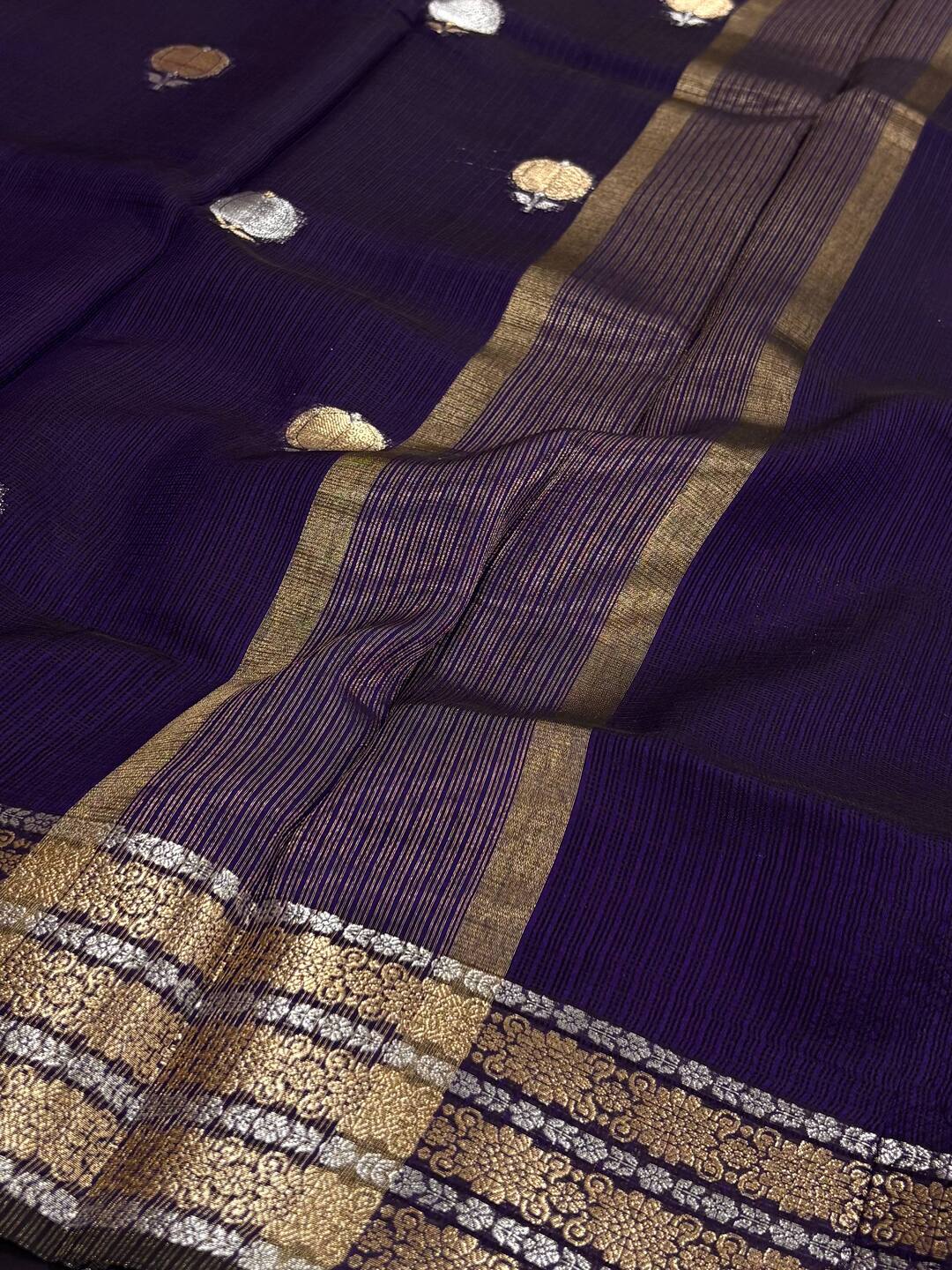 Royal Purple Soft Cotton Saree