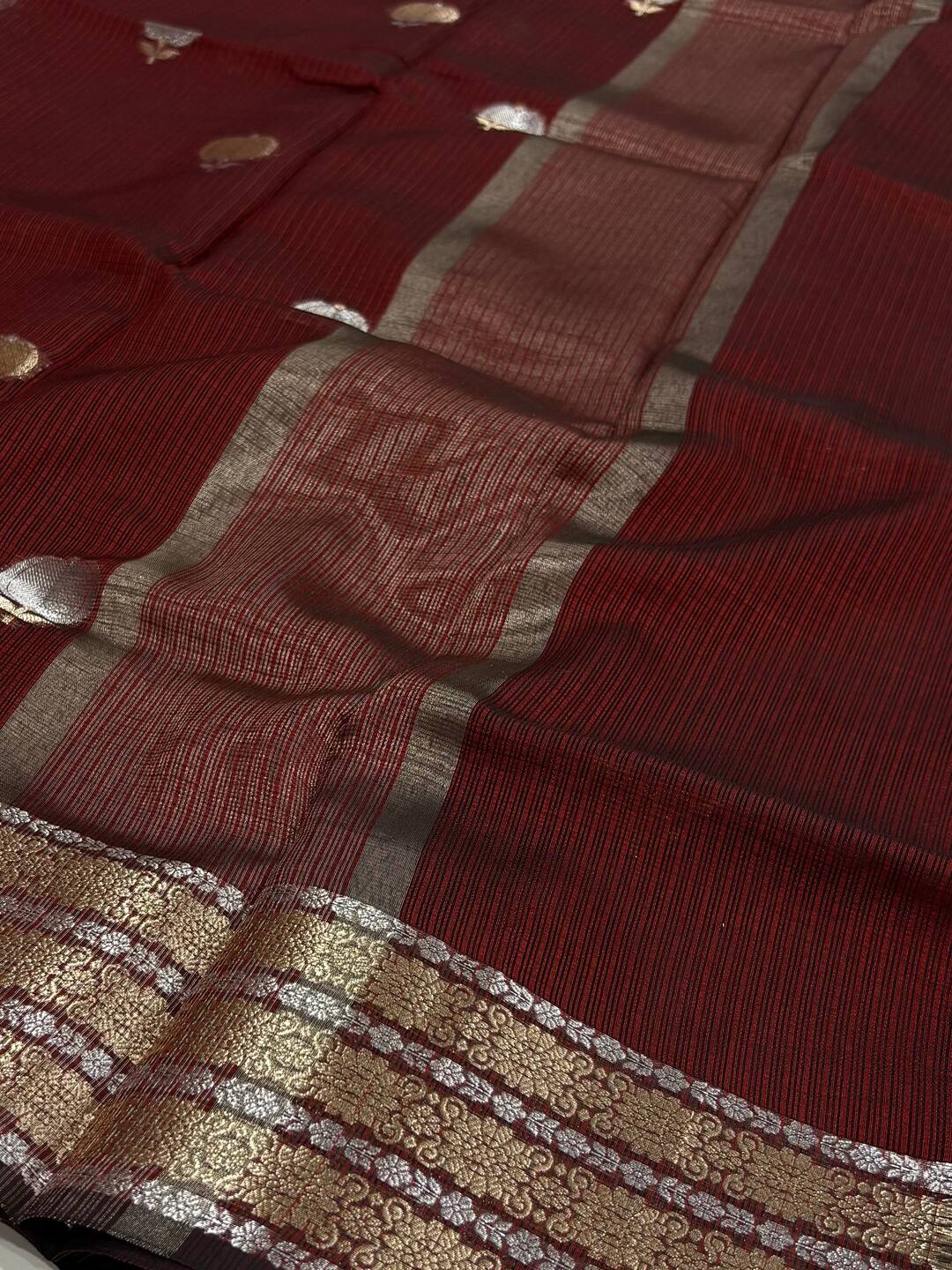 Red Soft Cotton Saree