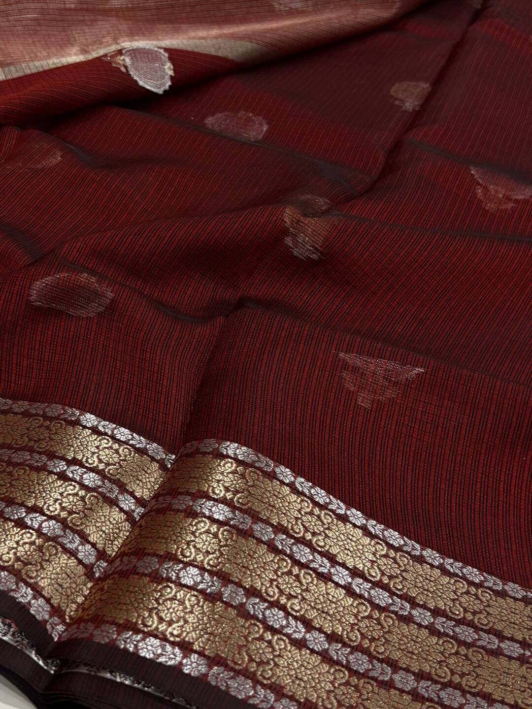 Red Soft Cotton Saree