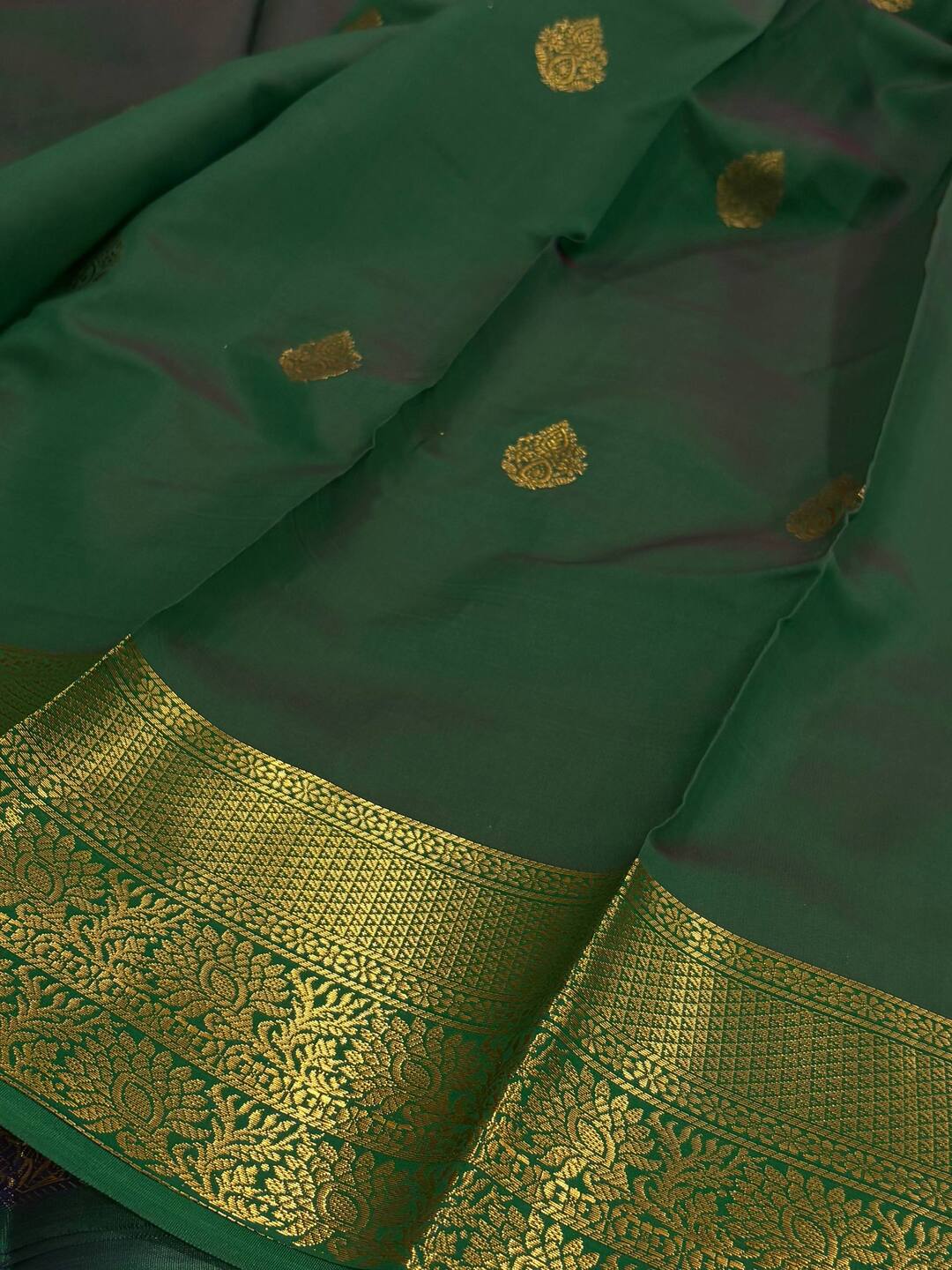 Violet Purple Cotton Silk Saree