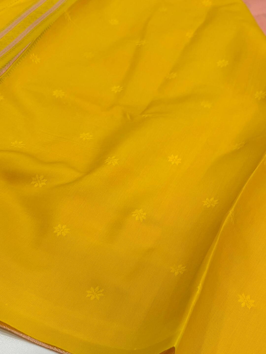 Pastel Pink Pink Cotton Silk Saree