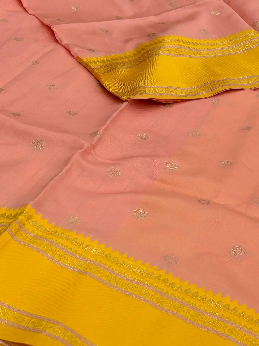 Pastel Pink Pink Cotton Silk Saree