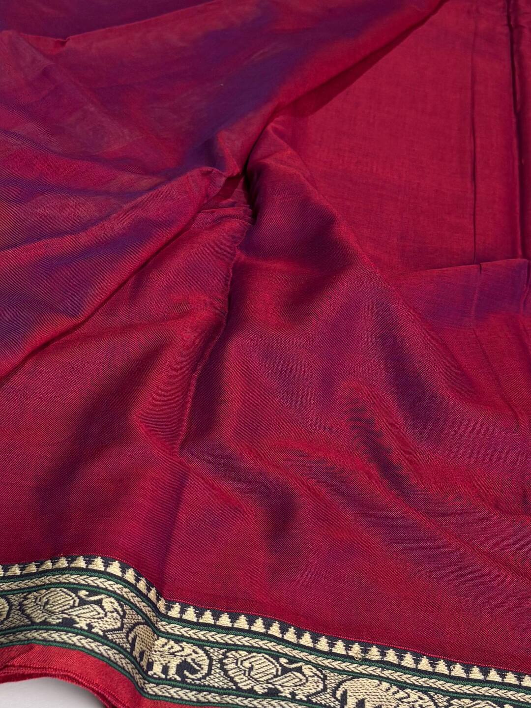 Magenta Purple Narayanpet Cotton Saree