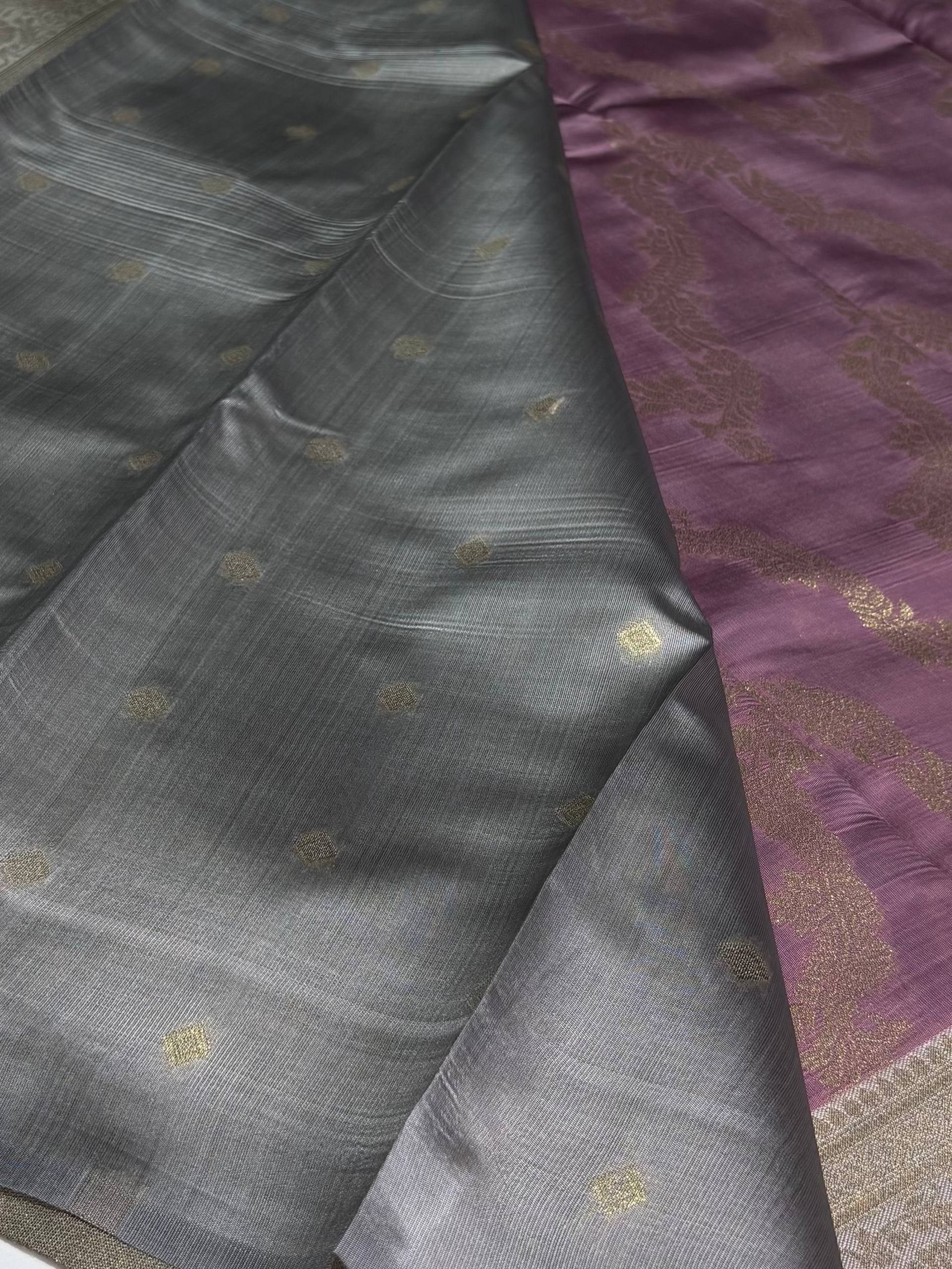 Pastel Pink Cotton Silk Saree