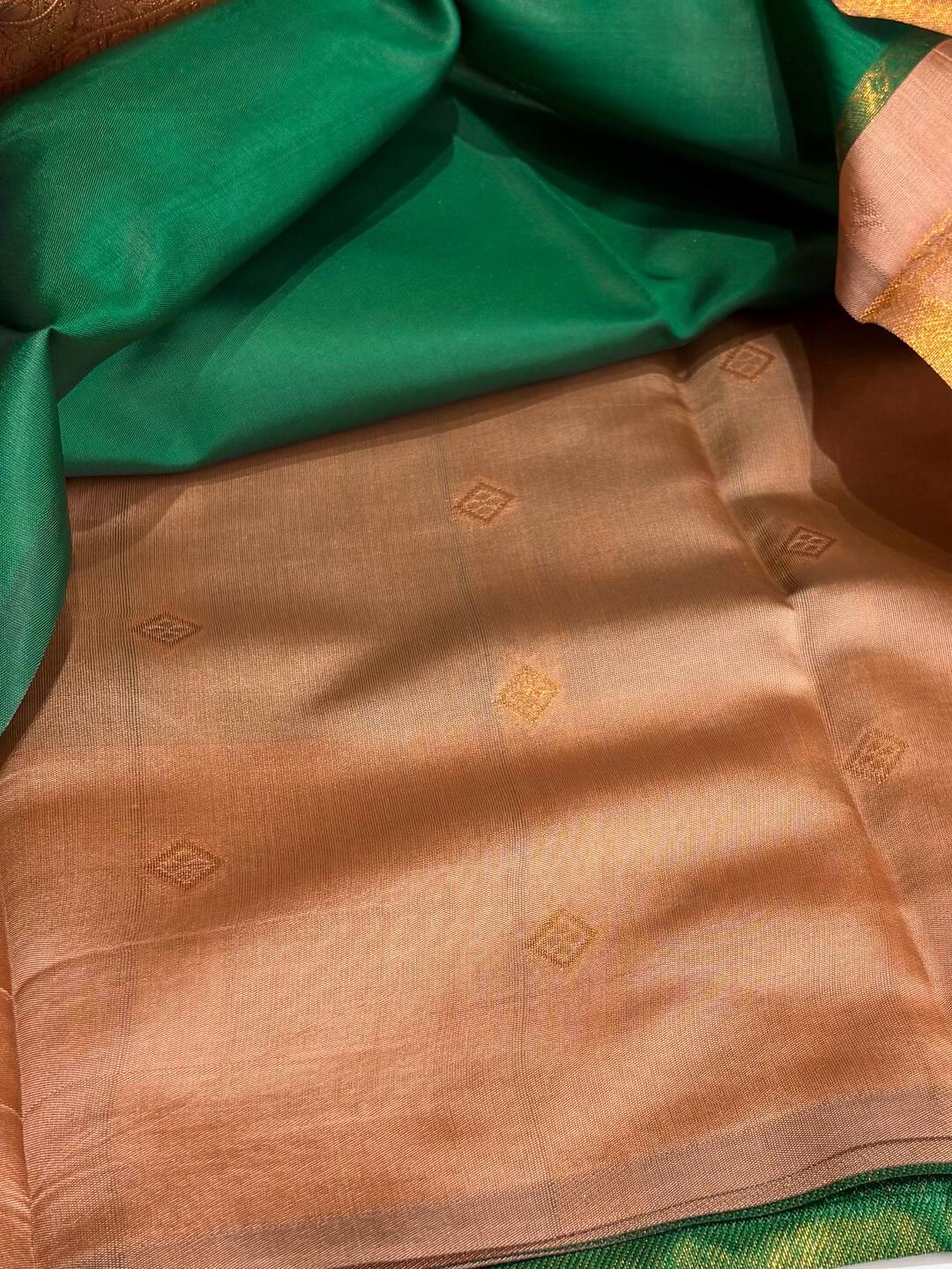 Green Cotton Silk Saree