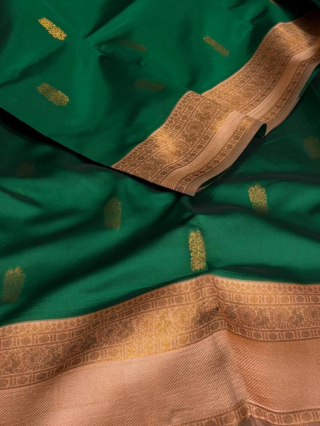Green Cotton Silk Saree