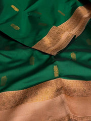 Green Cotton Silk Saree