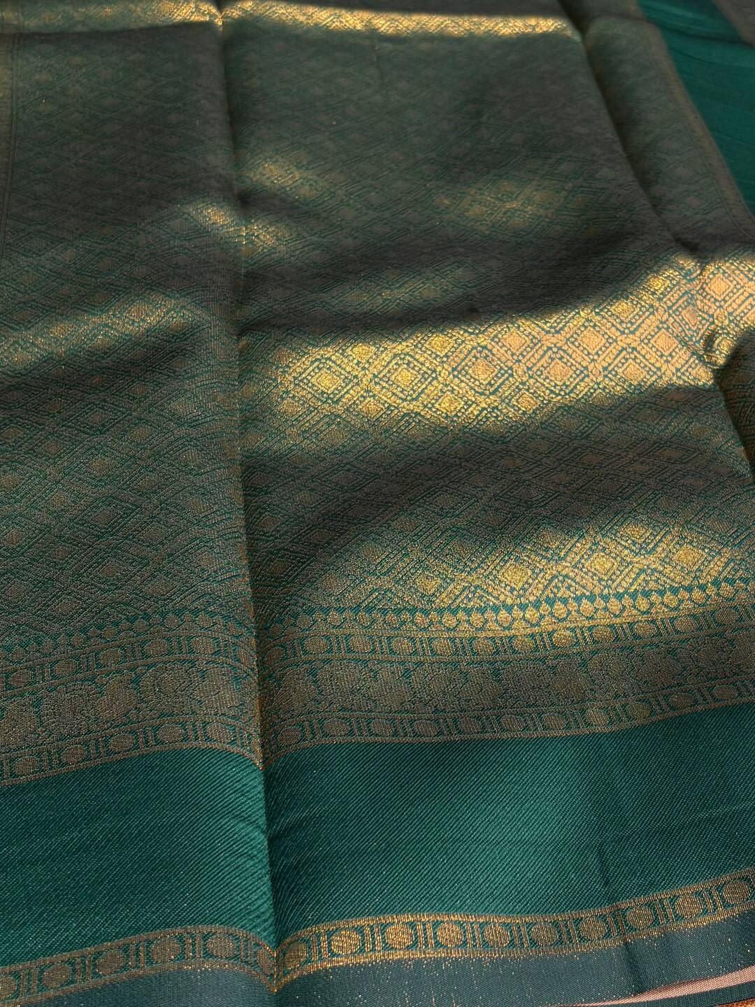 Green Cotton Silk Saree