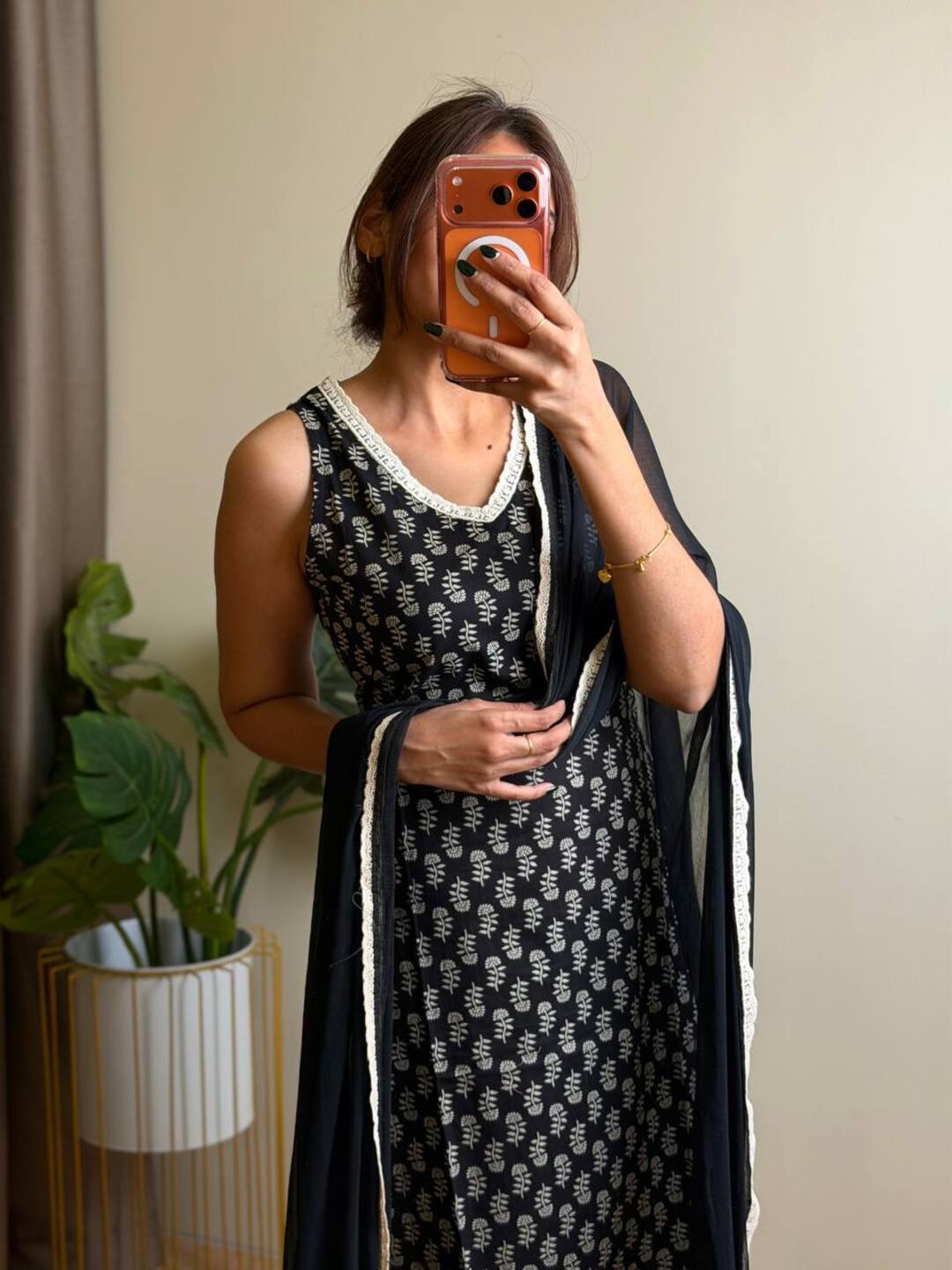 Black Kurti Cotton Suit