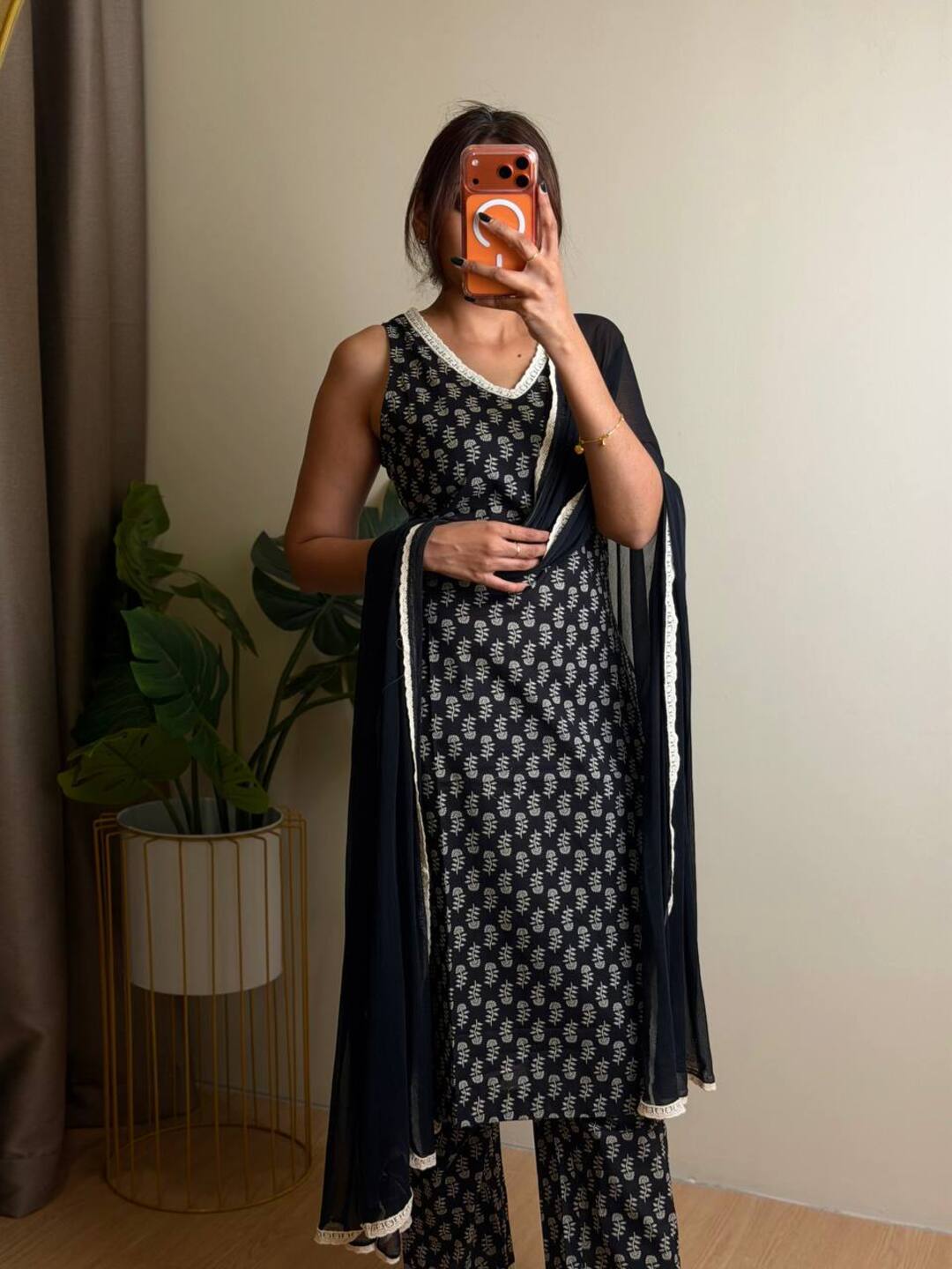 Black Kurti Cotton Suit