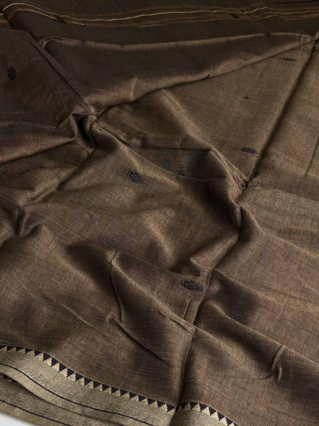 Grey Narayanpet Cotton Saree