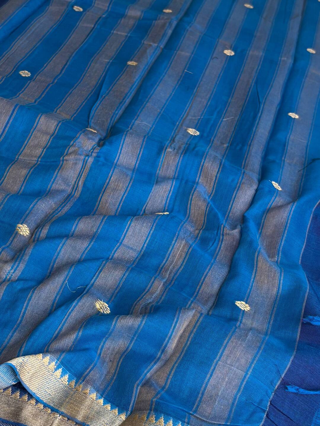 Royal Blue Narayanpet Cotton Saree