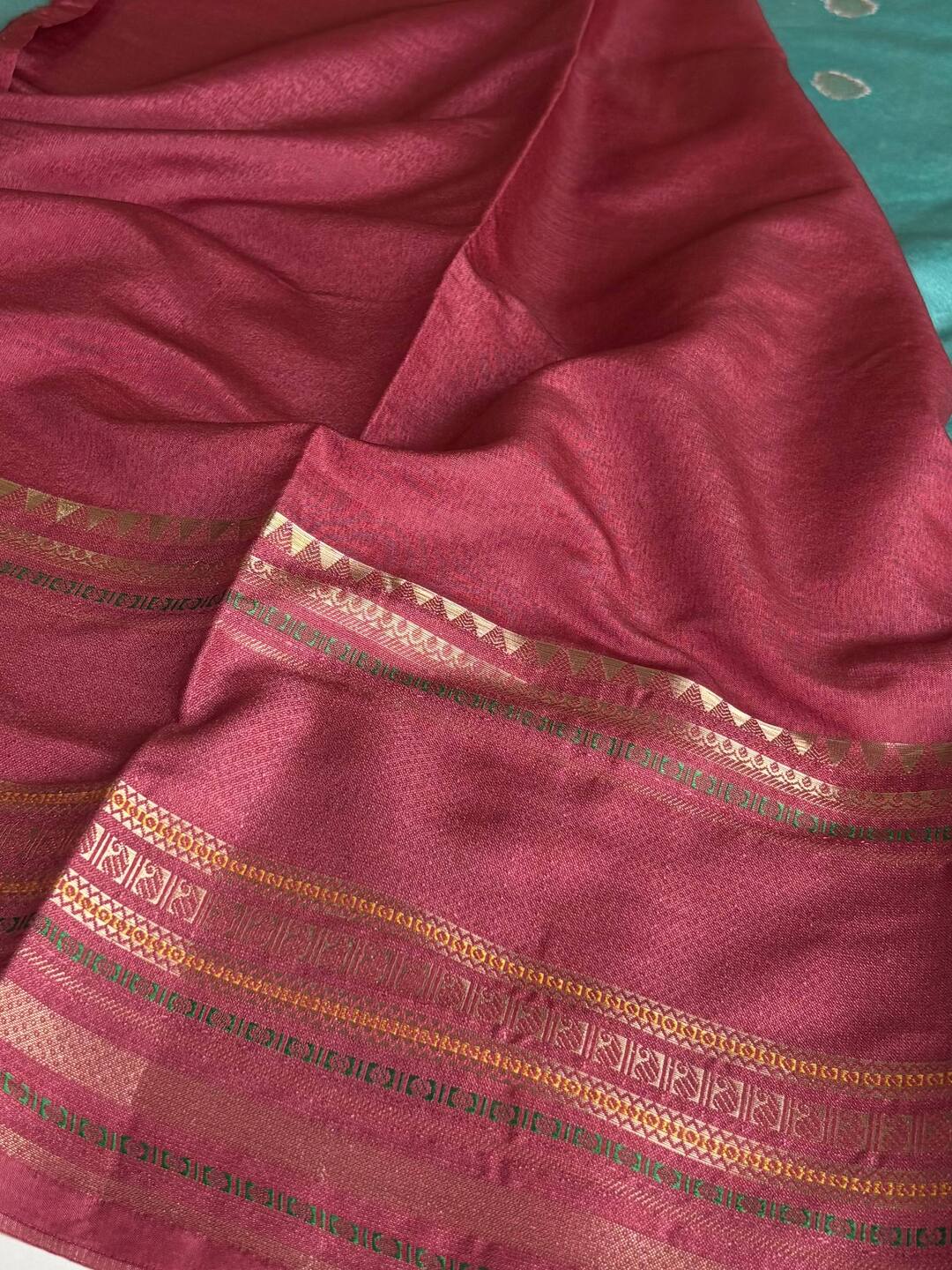 Baby Blue Banaras Cotton Silk Saree