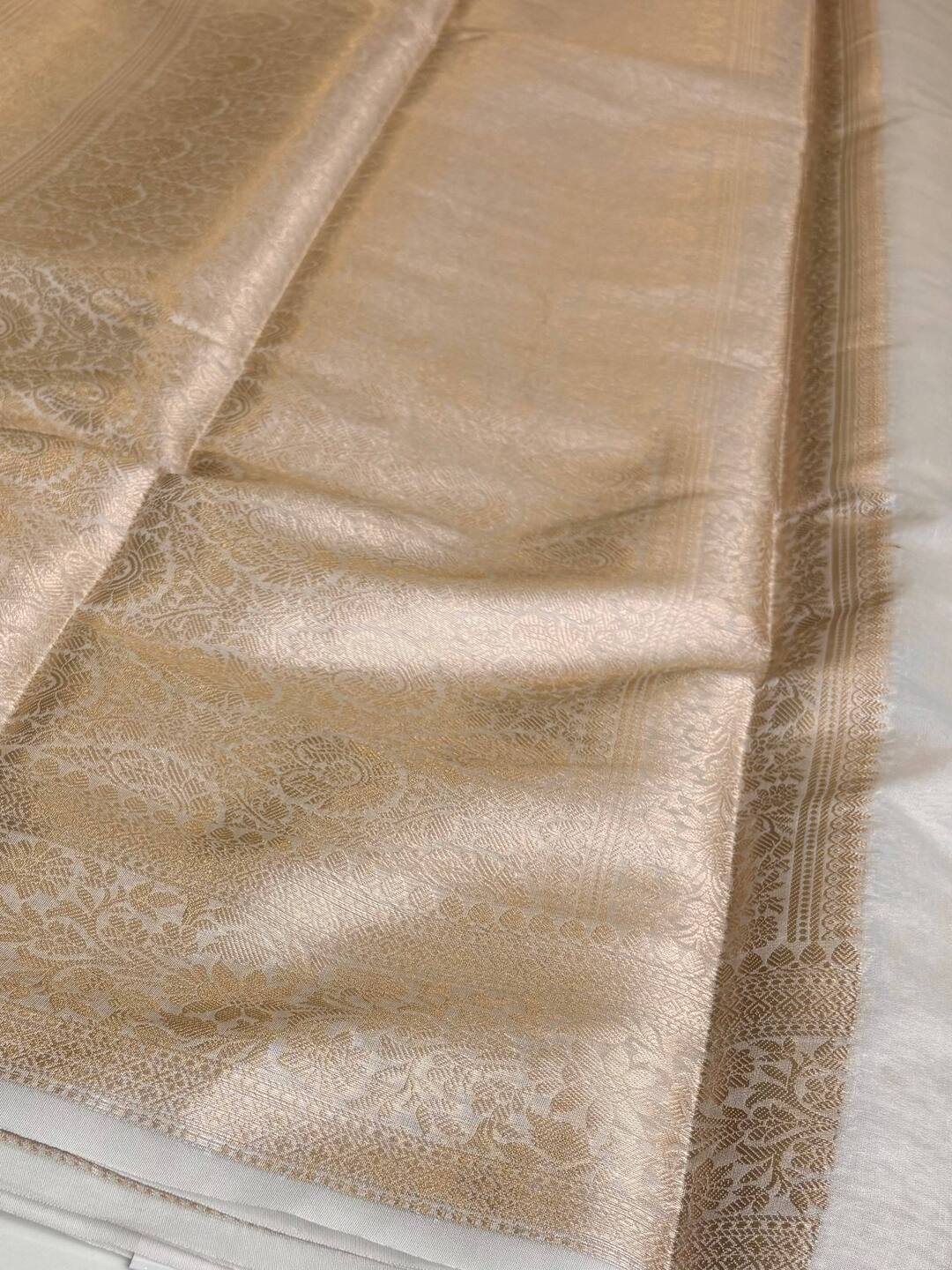 Pure White Soft Cotton Saree