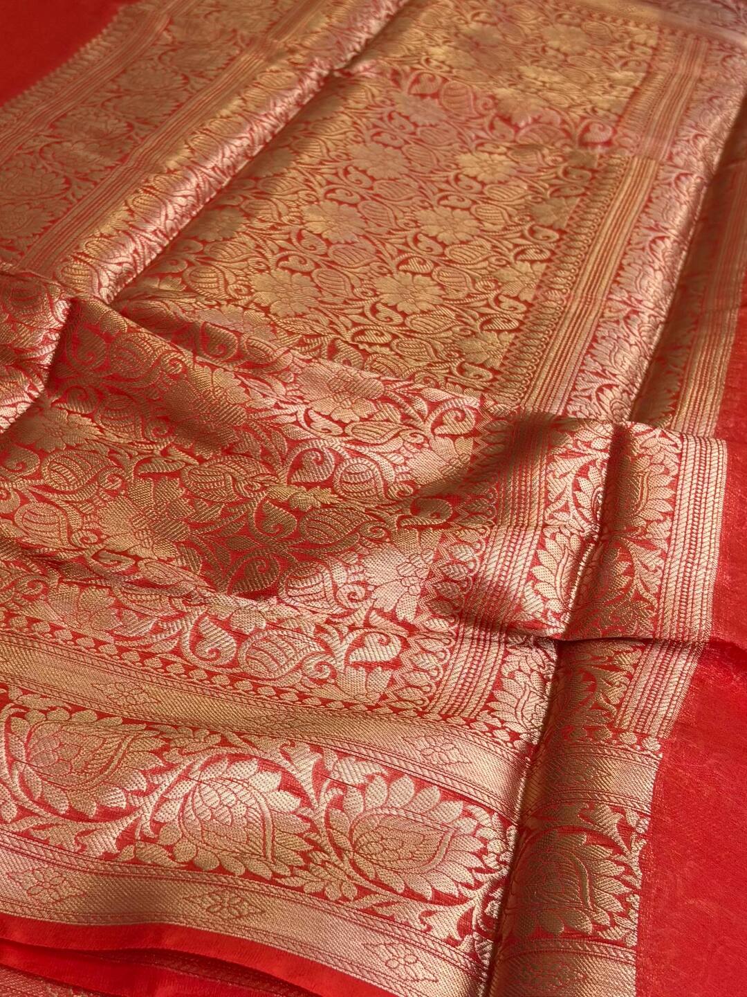 Chili Red Soft Cotton Saree