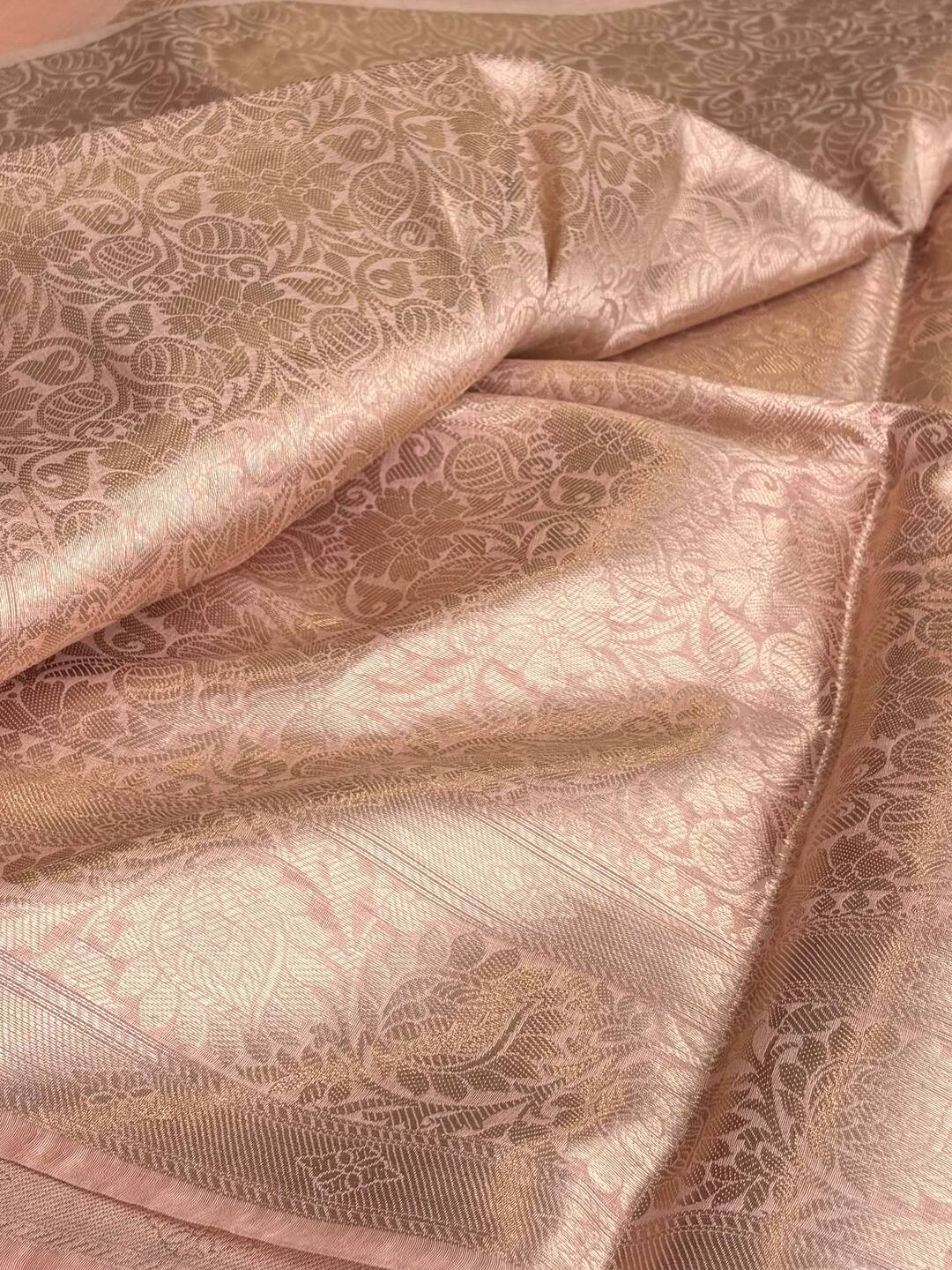 Peach Soft Cotton Saree