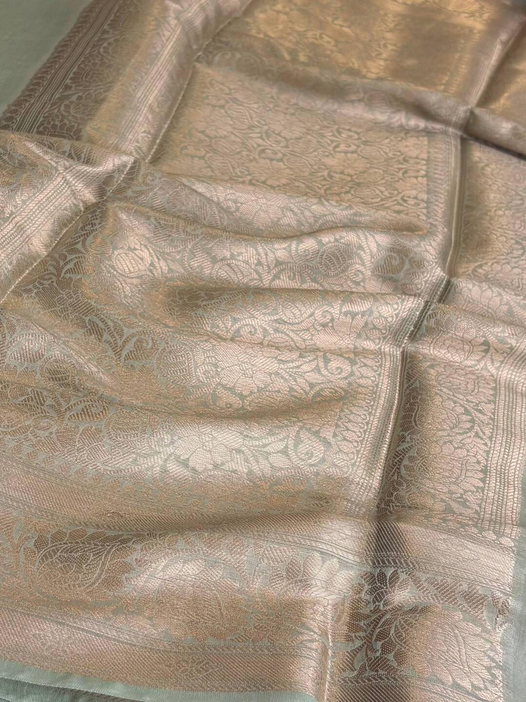 Pastel Green Soft Cotton Saree