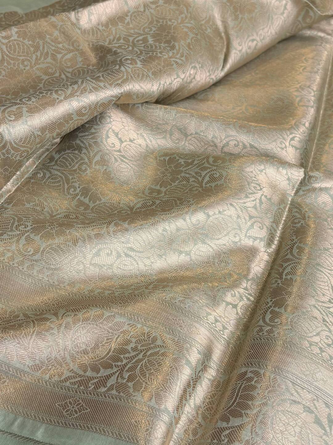 Pastel Green Soft Cotton Saree
